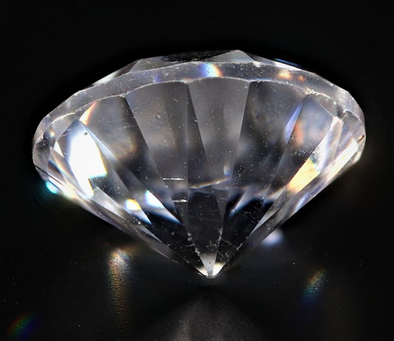 031725 Original American Diamond Gemstone (White Zircon) - 4.70 Carat Weight - Origin USA