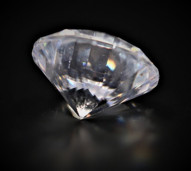 872018 Natural American Diamond Gemstone (White Zircon) - 13.00 Carat Weight - Origin USA