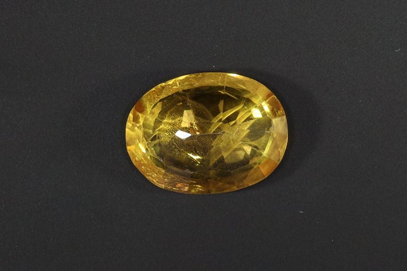 Yellow Sapphire Gemstone  Pukhraj Ratan  6.00 Carat Weight  Origin Thailand 722011