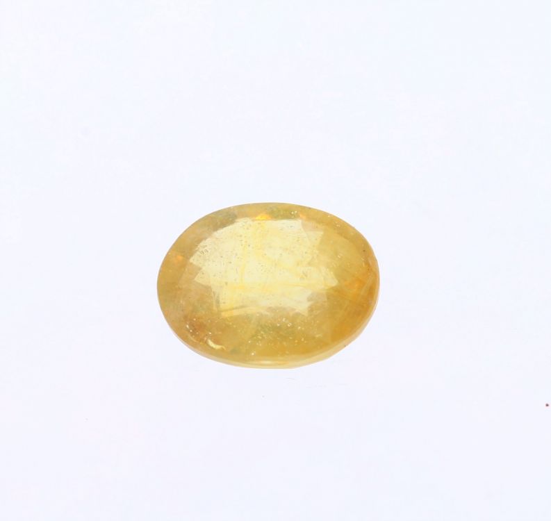 Yellow Sapphire stone  Pukhraj Ratan  4.3 Carat Weight  Origin Sri Lanka 131723