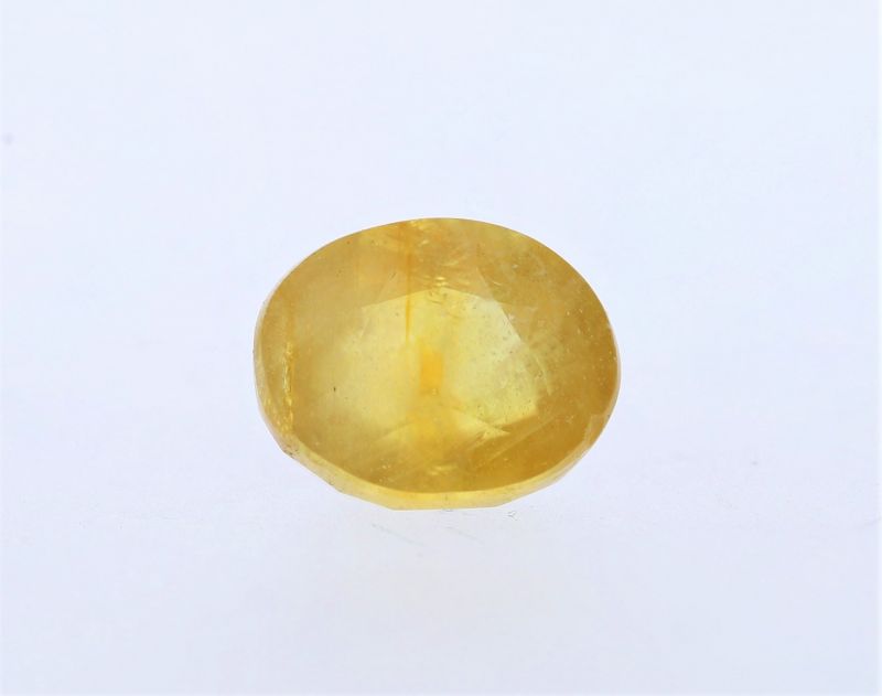 Natural Yellow Sapphire Gemstone  Pukhraj Ratan  5.55 Carat Weight  Origin Sri Lanka 131741