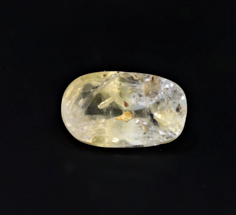 Yellow Sapphire Gemstone  Pukhraj Ratan  3 Carat Weight  Origin Sri Lanka 722032