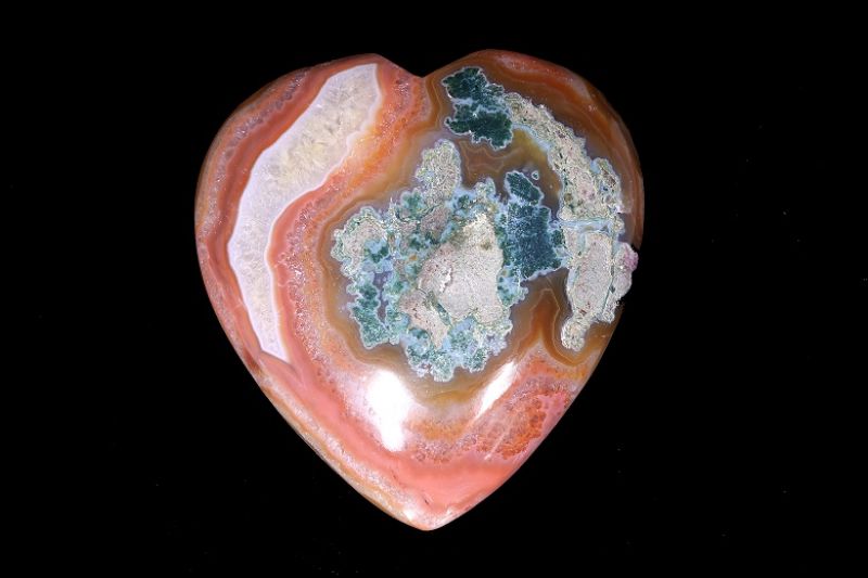 NATURAL RED AGATE HEART-RPHA202010