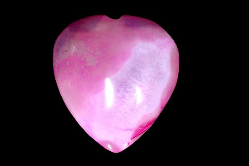 PINK AGATE HEART-RPHA202011