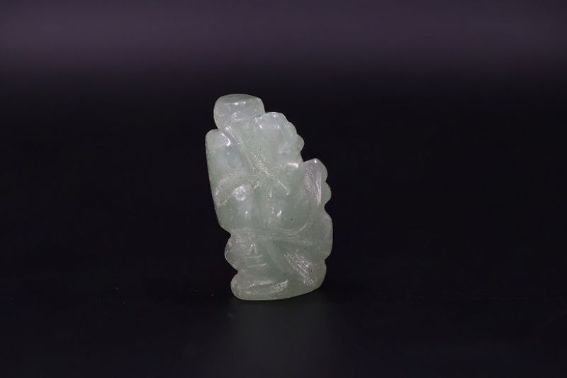 Ganesh Murti green Jade Stone