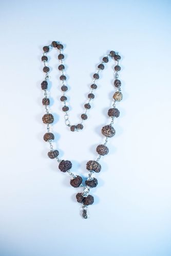 Indonesia Silver Rudraksha Mala