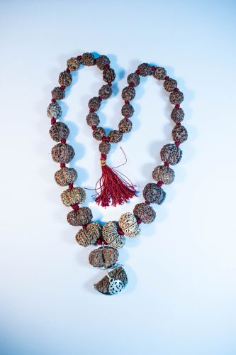 Nepali Rudraksha mala with 1–14 Mukhi