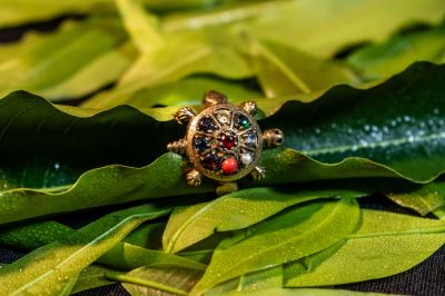 Navratna Panchdhatu Tortoise Ring-A22070