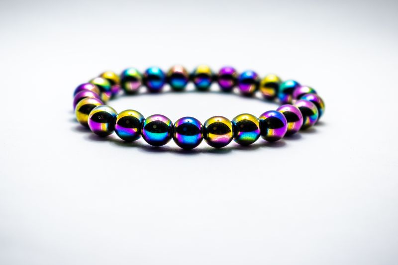 Rainbow Hematite Bracelet-A22098