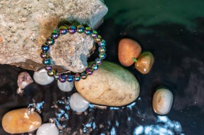 Rainbow Hematite Bracelet-A22098